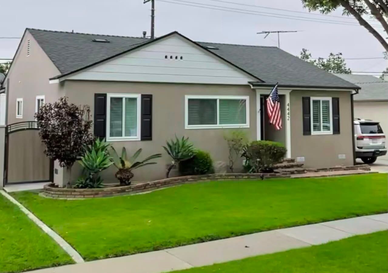 Residential exterior after renovation in Lakewood California by Cali-Mex Construction