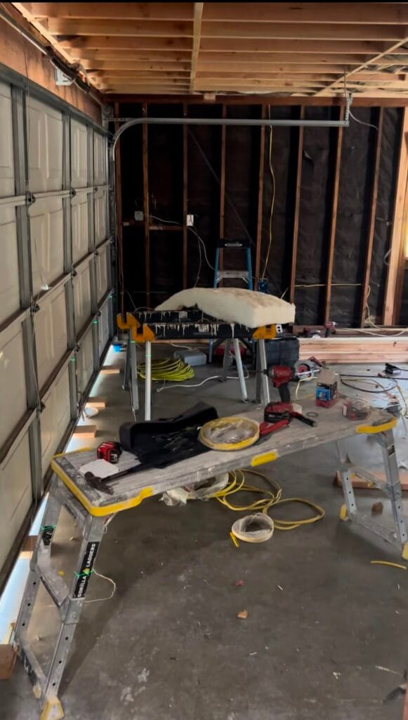 Garage remodeling and conversion project by Cali-Mex Construction